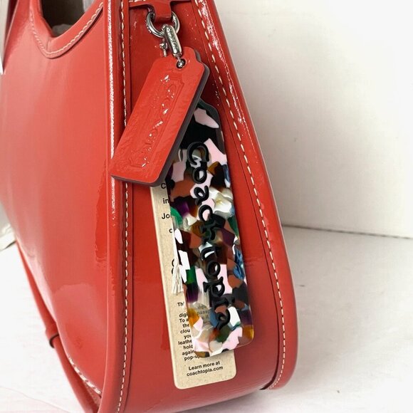 Elegant Burnt Sienna Coach Shoulder Bag - Picture 7 of 12